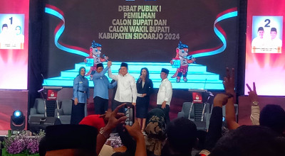 Debat Paslon Pilbup Sidoarjo: SAE Soal APBD, BAIK Bahas Grand Desain Pembangunan