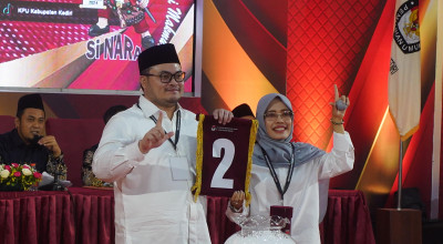 Survei SMRC: Pasangan Mas Dhito - Mbak Dewi Unggul di Pilbup Kediri