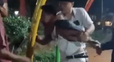 Viral, Pasangan Selingkuh Digerebek di Taman Paseban Bangkalan