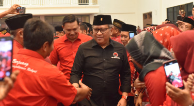 Hasto Galang Kekuatan PDIP di Ponorogo, Dukung Paslon Risma - Gus Hans