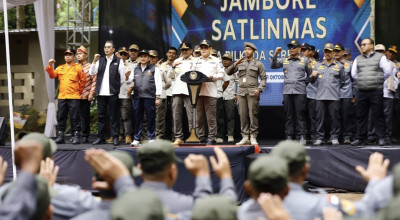 Pj Gubernur Adhy Minta Linmas jadi Garda Depan Jaga Kondusifitas Pilkada 2024