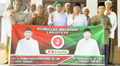 Ulama dan Tokoh Masyarakat Sumenep Dukung Paslon Faham