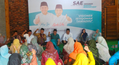 Paslon SAE Dapat Dukungan dari Ratusan Nyai dan Ning di Pilbup Sidoarjo