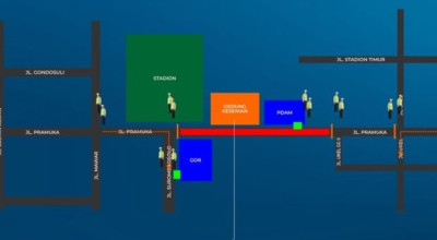 Debat Pilkada Ponorogo 2024, Jalan Pramuka Ditutup