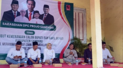 Projo Sampang Gelar Sarasehan, Siap Menangkan Ra Mamak - Haji Ab