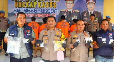 4 Pengedar Narkoba Jaringan Internasional Digulung di Sidoarjo, Sasar Waru-Candi