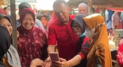 Cagub Jatim Risma di Ponorogo Disambati Jaminan Kesehatan Lansia