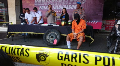 Komplotan Rampok Modus Kempes Ban di Tulungagung Ditangkap Polisi