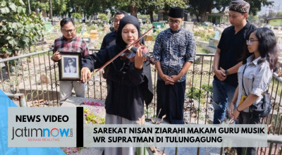 Video: Sarekat Nisan Ziarahi Makam Guru Musik WR Supratman di Tulungagung