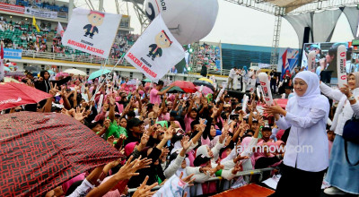 Foto: Kemeriahan Kampanye Akbar Khofifah-Emil di Jember