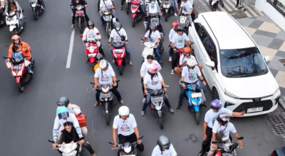 Relawan Cantiq Konvoi di Surabaya, Kampanyekan Luluk-Lukman di Pilgub Jatim 2024