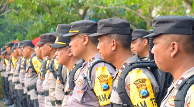 1.298 Personel Polresta Sidoarjo Siaga Amankan TPS Pilkada 2024