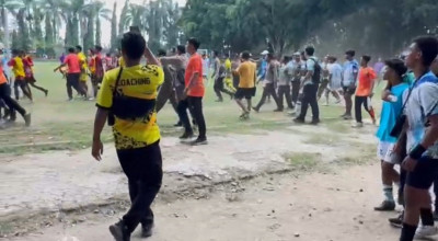 Kericuhan Warnai Laga Sepak Bola Popda Jatim di Bangkalan, Banyuwangi Vs Lamongan