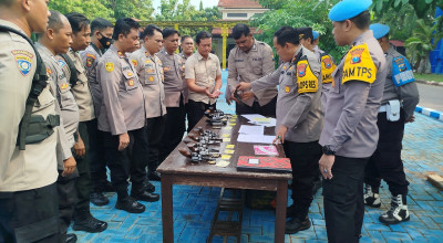 Polres Bangkalan Tarik 20 Senpi Anggota, jelang Pilkada