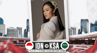 Yura Yunita Meriahkan Timnas Indonesia Vs Arab Saudi