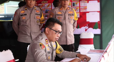 Jelang Malam Tahun Baru, Polres Bangkalan Larang Pemotor Pakai Knalpot Brong