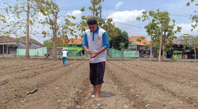 Giat Ketahanan Pangan, Lapas Kelas I Surabaya Tanam Bibit Jagung di Lahan Baru
