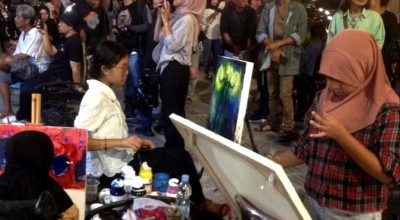 Pelukis Disabilitas Sanggar Daun Tampil di Ajang Jogjak Arts 3 Yogyakarta