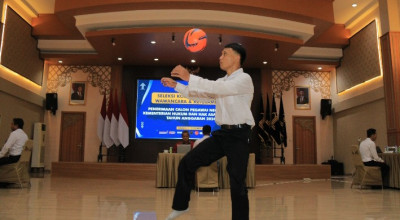 Peserta Seleksi CPNS Kemenkumham Jatim Tunjukkan Bakat & Keterampilan Tes WPFK