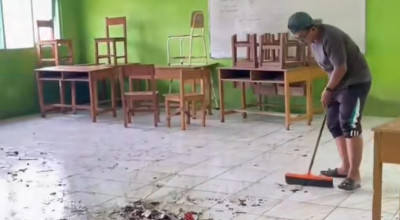 SMKN 3 Pulau Mandangin Sampang Diterjang Banjir Rob, Fasilitas Sekolah Rusak