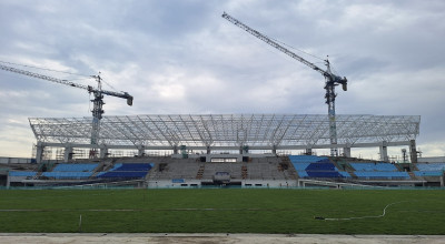 Intip Progres Pembangunan Stadion Surajaya Lamongan