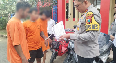 3 Bandit di Bangkalan Gasak Motor, Salah Satu Pelaku Pelajar SMA