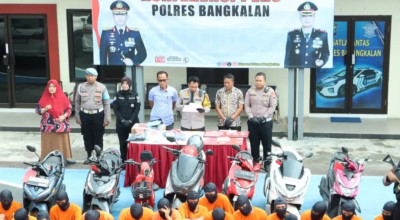 Polres Bangkalan Ringkus 43 Pelaku Kriminal