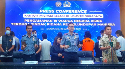 Imigrasi Surabaya Gagalkan Penyelundupan WN Nepal ke Eropa Lewat Indonesia