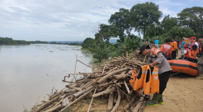 Warga Bojonegoro Dilaporkan Tenggelam di Bengawan Solo saat Mencari Kayu