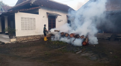 20 Warga Terjangkit DB, Pemdes Bancar Ponorogo Lakukan Fogging Selama Sepekan