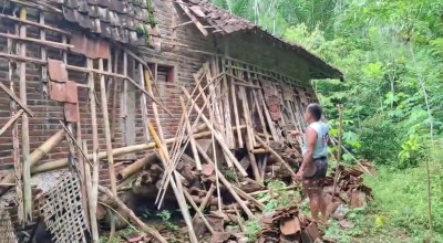 7 Rumah Warga Trenggalek Rusak akibat Tanah Gerak