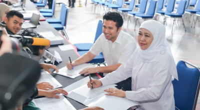 Tes Kesehatan Jelang Pelantikan, Khofifah-Emil Siap Jalani Retret