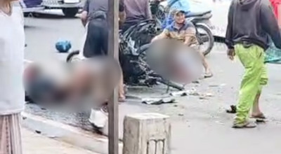 Kecelakaan Beruntun Truk Seruduk 2 Motor dan Minibus di Bangkalan