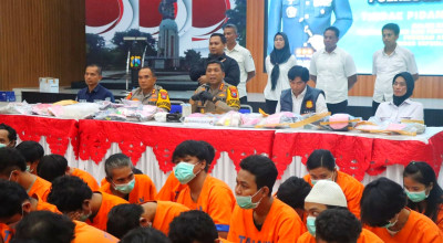 134 Tersangka Peredaran Narkoba Diringkus Polresta Sidoarjo