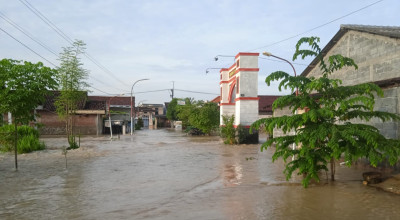 Kali Lamong Meluap, Rendam 11 Desa di Benjeng dan Balongpanggang