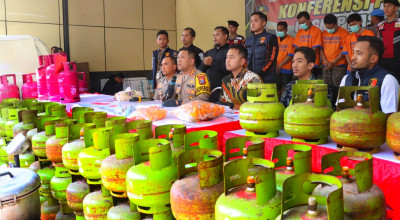Polresta Sidoarjo Bongkar Sindikat Pengoplos LPG, Beroperasi Sejak 2022