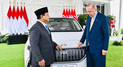 Prabowo Dapat Hadiah Mobil Listrik Togg T10X dari Erdogan, Ini Speknya