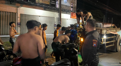 Tim Kalamunyeng Bubarkan Balap Liar di Gresik, Amankan 54 Pemuda dan 33 Motor