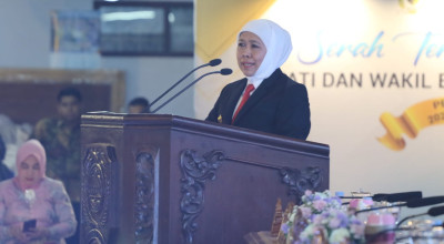 Khofifah Bahas Efisiensi Anggaran hingga SR pada Sertijab Bupati Tulungagung