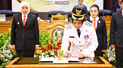 Gubernur Khofifah Minta Wali Kota Mojokerto Siapkan Sekolah Rakyat