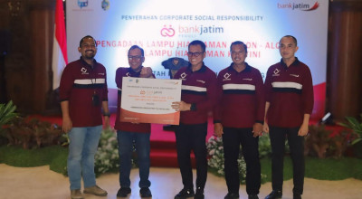 Bank Jatim Dukung Aksesibilitas Pelayanan Pajak dan Taman Lewat Dua CSR Sekaligus