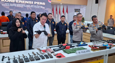 4 Warga Bojonegoro Ditangkap Polisi, Produksi Senjata untuk KKB Papua