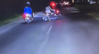 Aksi Jambret di Akses Suramadu Terekam CCTV Bus Transjatim, Korban Terjatuh