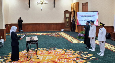 Gubernur Khofifah Lantik Kholil-Sukri jadi Bupati dan Wakil Bupati Pamekasan