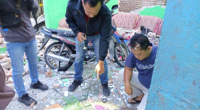 Pria di Kediri Alami Luka Bakar Akibat Ledakan Petasan, Rumahnya Hancur