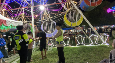 Viral Penyangga Komedi Putar di Pasar Malam Ponorogo Terlepas, Polisi Lakukan Sidak