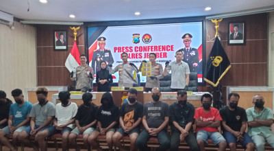 Belasan Preman Tukang Palak di Jember Diamankan Polisi