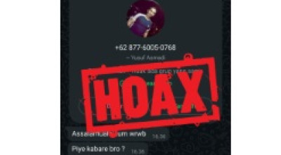 Nomor WA Palsu Camat Taman Kota Madiun Cari Mangsa