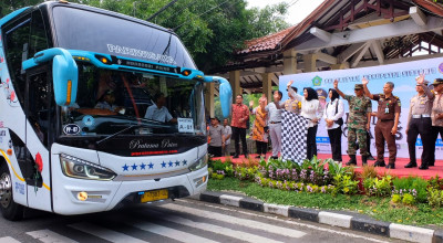 Wabup Mimik Idayana Berangkatkan 1.400 Pemudik Gratis dari Sidoarjo