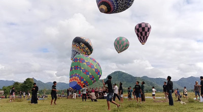 Wadahi Kreativitas, Pemdes Notorejo Tulungagung Gelar Mini Festival Balon Udara